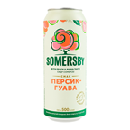 Somersby Сидр Персик-гуава звичайний шипучий солодкий 4,7% 0,5л