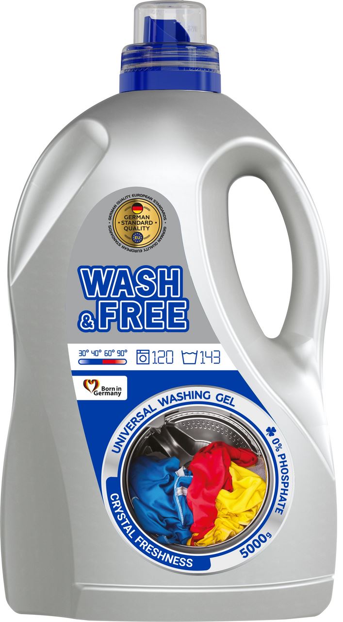 Wash Free Гель для прання універсальний 5кг