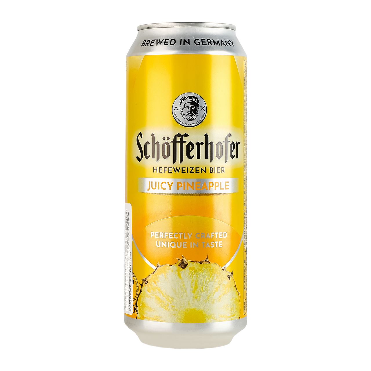 Schofferhofer Суміш пива з соком Cоковитий Ананас з/б 2,5% 0,5л