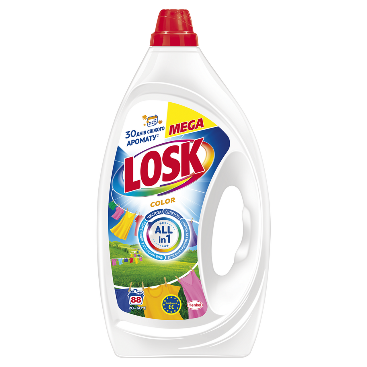 Losk Гель для кольорових речей 3,96л 88 циклів прання