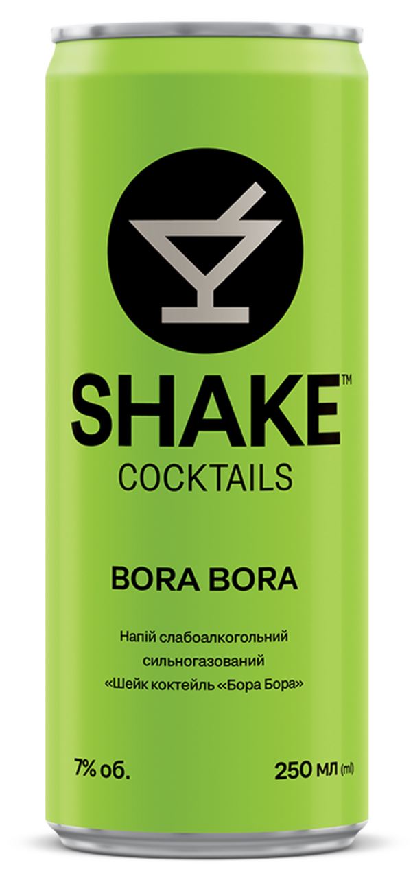 Shake Напій коктейль БораБора слабоалкогольний сильногазований 7,0% 0,25л