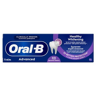 Oral-B Паста зубна Advanced Здорове відбілювання Арктична свіжість 0,075л