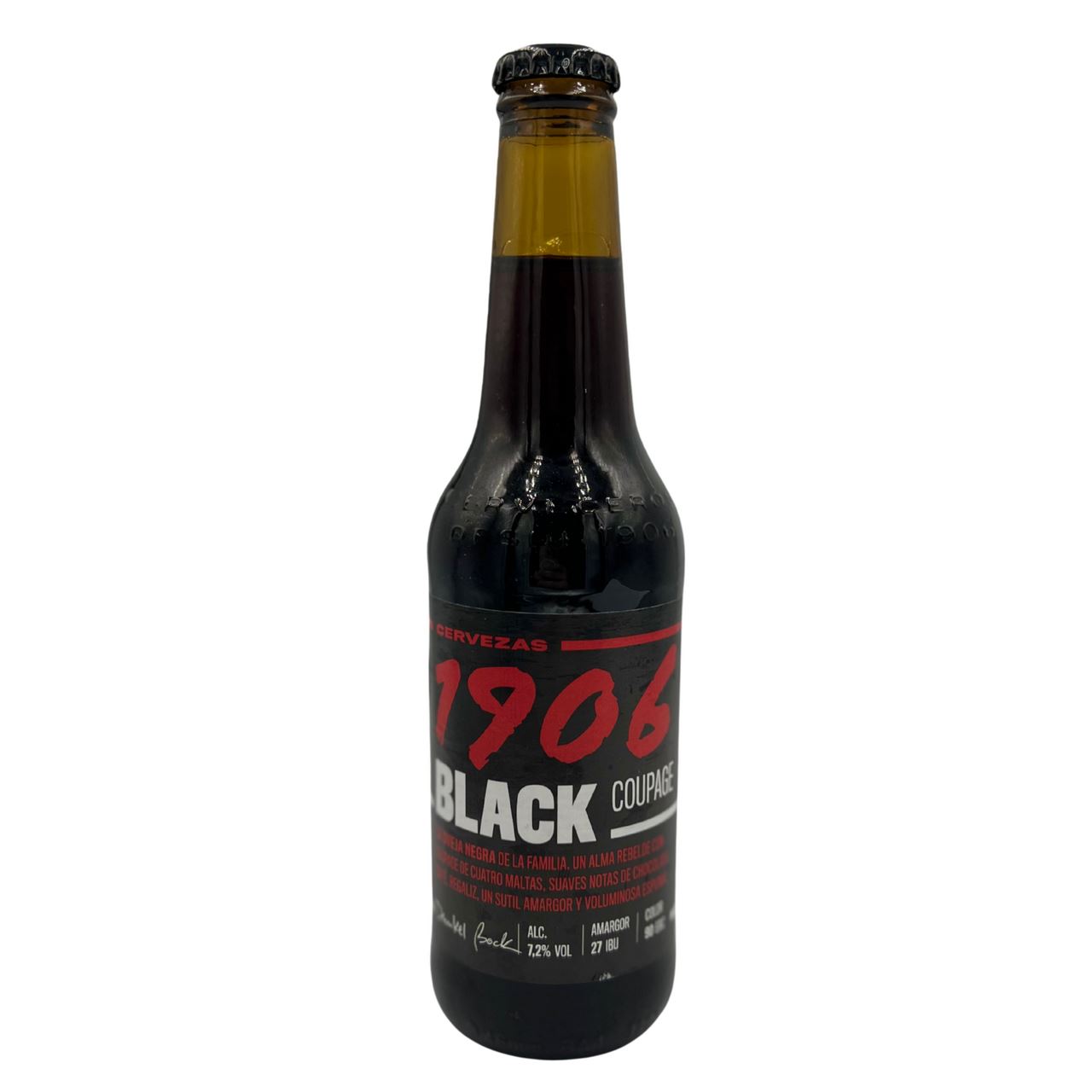 Estrella Galicia Пиво 1906 Black coupage пастеризоване 7,2% 0,33л