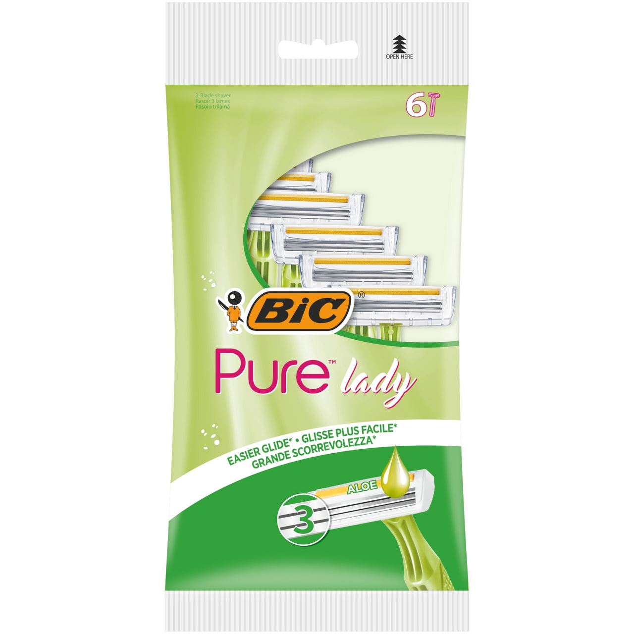 BiC Бритва Pure Lady жіноча 3леза 6шт
