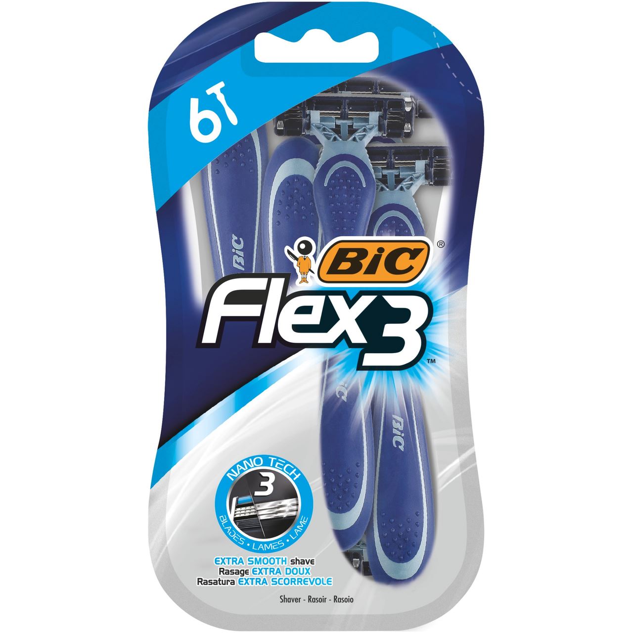 BiC Бритва Flex 3 чоловіча 3леза 6шт