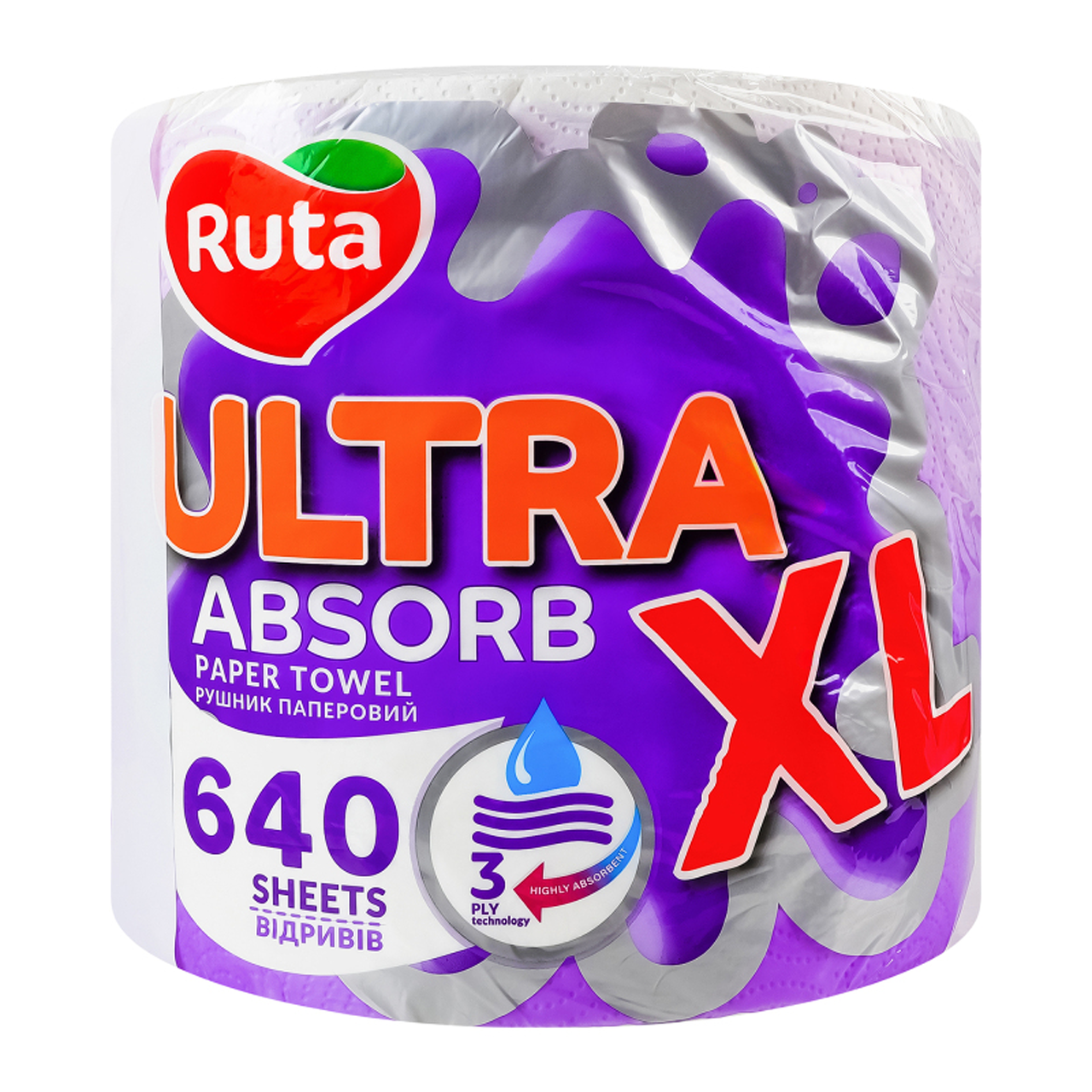 Ruta Рушник паперовий Ultra absorb XL 3-х шаровий 640 відривів 1шт