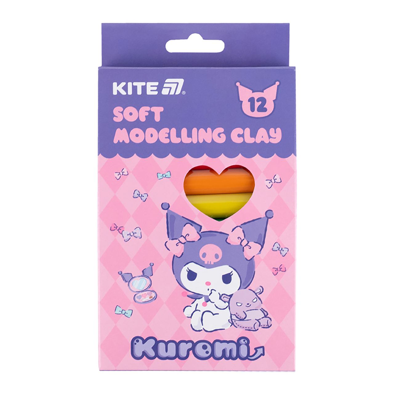 Kite Пластилін HK восковий 12 кольорів 220г