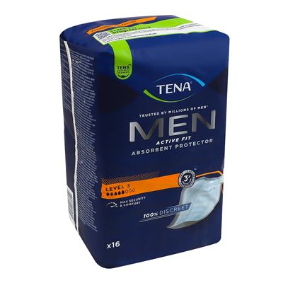 Tena Прокладки Active Fit L3 гігієнічні для чоловіків 16шт