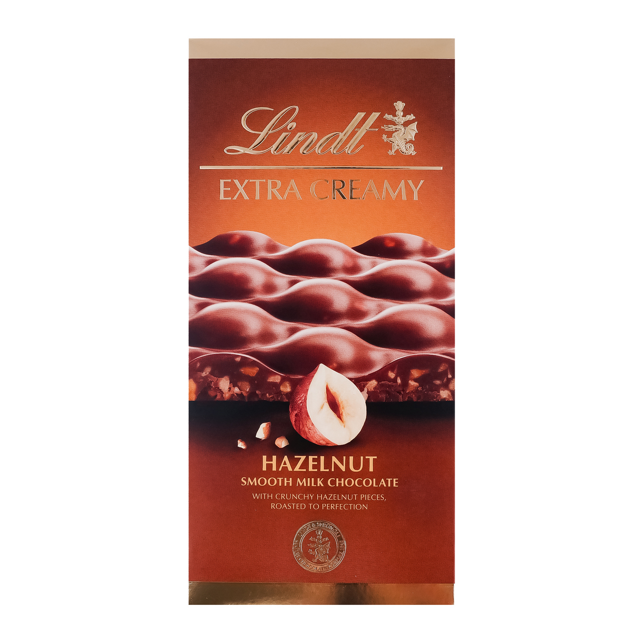 Lindt Шоколад Extra creamy молочний з фундуком 80г