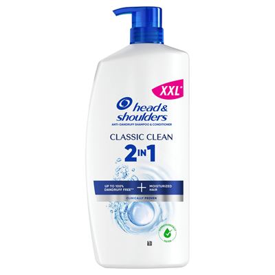 head & shoulders Шампунь та бальзам-ополіскувач 2в1 Основний догляд проти лупи 0,8л