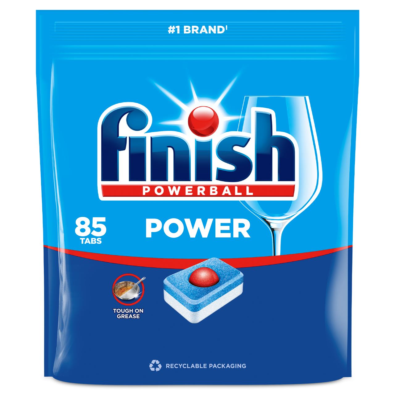 finish Таблетки для миття посуду в посудомийних машинах Power All in 1 85шт