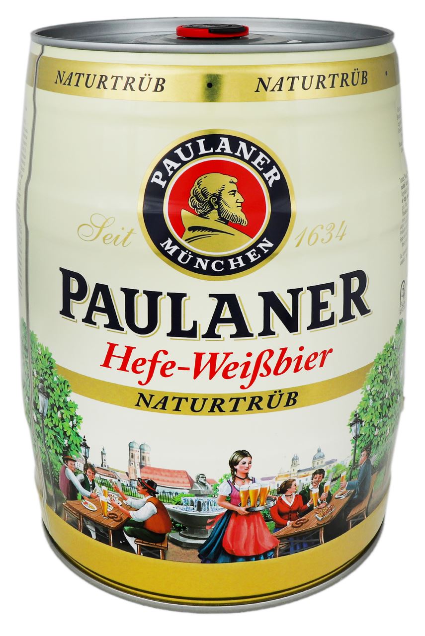 Paulaner Пиво Hefe-Weissbier світле нефільтроване 5,5% 5л