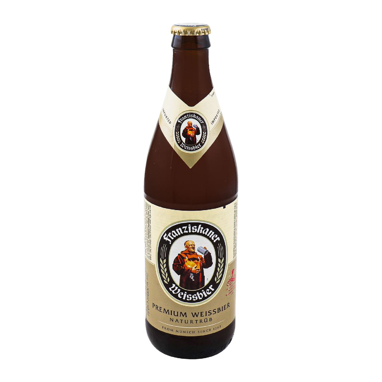 Franziskaner Пиво Premium Weissbier Naturtrüb світле 5% 0,5л